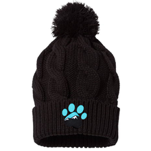 Load image into Gallery viewer, Chunk Twist Knit Beanie with Pom