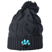 Load image into Gallery viewer, Chunk Twist Knit Beanie with Pom