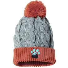 Load image into Gallery viewer, Chunk Twist Knit Beanie with Pom