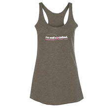 Load image into Gallery viewer, "I'm Well Socialized" Ladies Fit Tank
