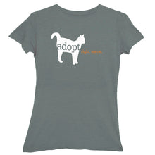 Load image into Gallery viewer, "Adopt Right Meow" Ladies Fit T-Shirt