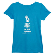 Load image into Gallery viewer, "Keep Calm & Purr Along" Ladies Fit T-Shirt