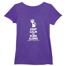 Load image into Gallery viewer, "Keep Calm & Purr Along" Ladies Fit T-Shirt