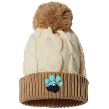 Load image into Gallery viewer, Chunk Twist Knit Beanie with Pom
