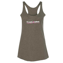 Load image into Gallery viewer, &quot;I&#39;m Well Socialized&quot; Ladies Fit Tank
