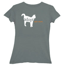 Load image into Gallery viewer, &quot;Adopt Right Meow&quot; Ladies Fit T-Shirt
