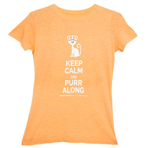 "Keep Calm & Purr Along" Ladies Fit T-Shirt